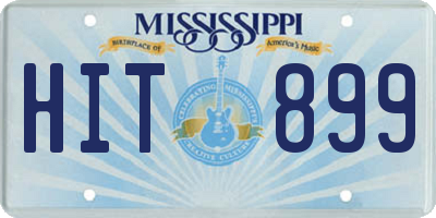 MS license plate HIT899