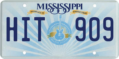 MS license plate HIT909