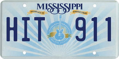 MS license plate HIT911
