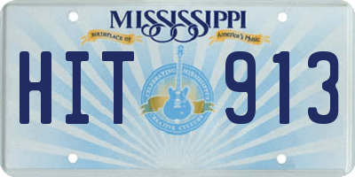 MS license plate HIT913