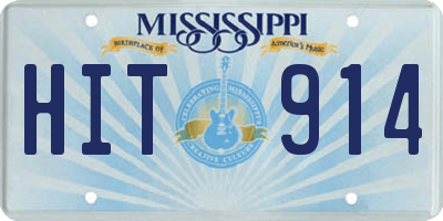 MS license plate HIT914
