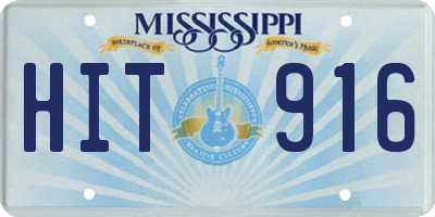 MS license plate HIT916