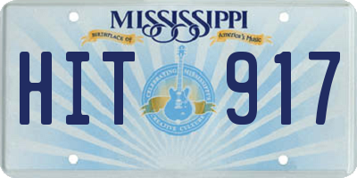 MS license plate HIT917