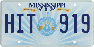 MS license plate HIT919