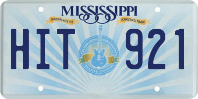 MS license plate HIT921