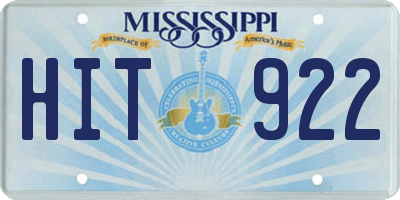 MS license plate HIT922