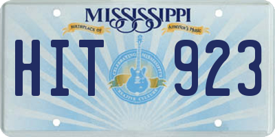 MS license plate HIT923