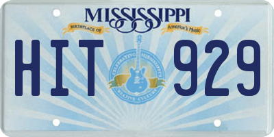 MS license plate HIT929