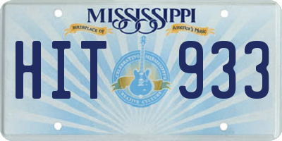 MS license plate HIT933