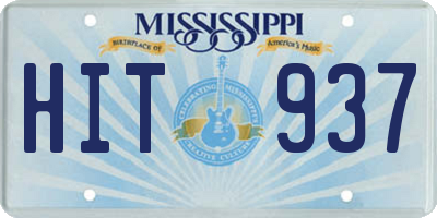 MS license plate HIT937