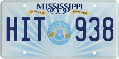 MS license plate HIT938