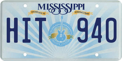 MS license plate HIT940