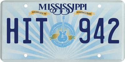 MS license plate HIT942