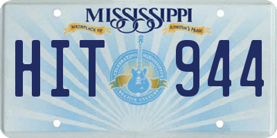 MS license plate HIT944