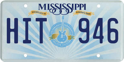 MS license plate HIT946