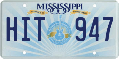 MS license plate HIT947