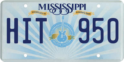 MS license plate HIT950