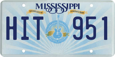 MS license plate HIT951