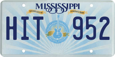 MS license plate HIT952