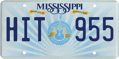 MS license plate HIT955