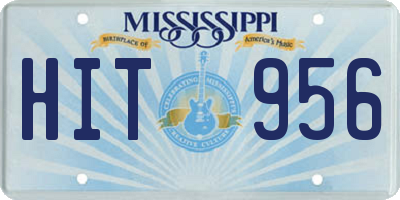 MS license plate HIT956