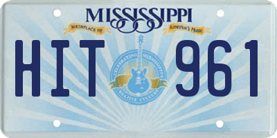 MS license plate HIT961