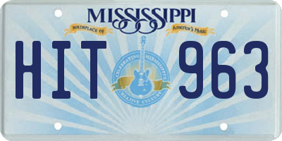 MS license plate HIT963