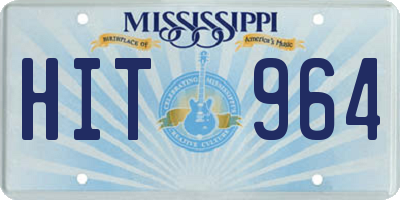 MS license plate HIT964