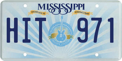 MS license plate HIT971