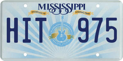 MS license plate HIT975