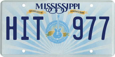 MS license plate HIT977