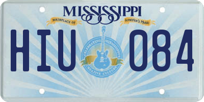 MS license plate HIU084