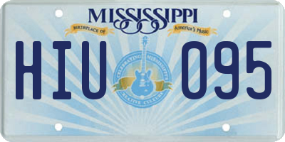 MS license plate HIU095