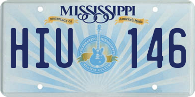 MS license plate HIU146