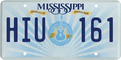 MS license plate HIU161