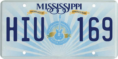 MS license plate HIU169