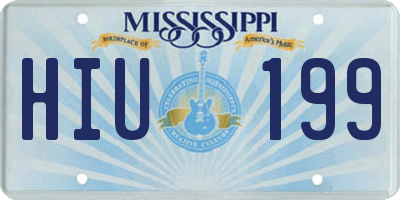 MS license plate HIU199
