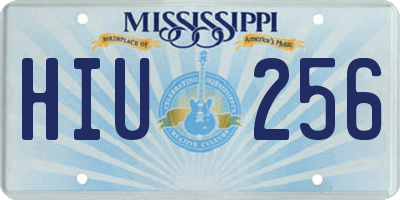MS license plate HIU256