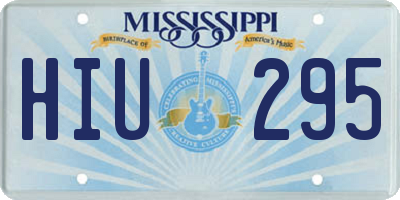 MS license plate HIU295