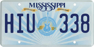 MS license plate HIU338