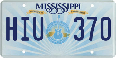 MS license plate HIU370