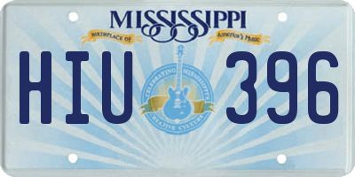MS license plate HIU396