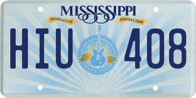 MS license plate HIU408