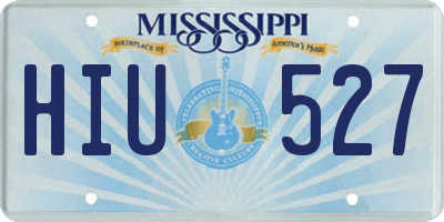 MS license plate HIU527