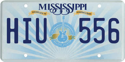 MS license plate HIU556