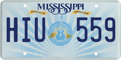 MS license plate HIU559