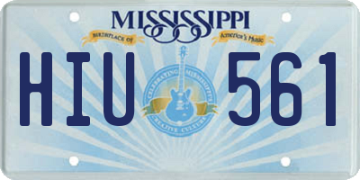 MS license plate HIU561
