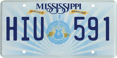 MS license plate HIU591