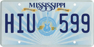 MS license plate HIU599