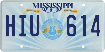 MS license plate HIU614
